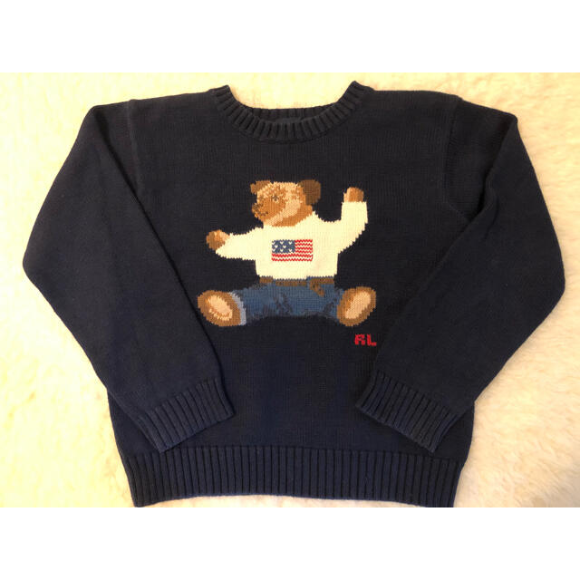 Ralph Lauren(ラルフローレン)の美品　ラルフローレン　ポロベア　セーター  ニット  キッズ/ベビー/マタニティのキッズ服男の子用(90cm~)(ニット)の商品写真