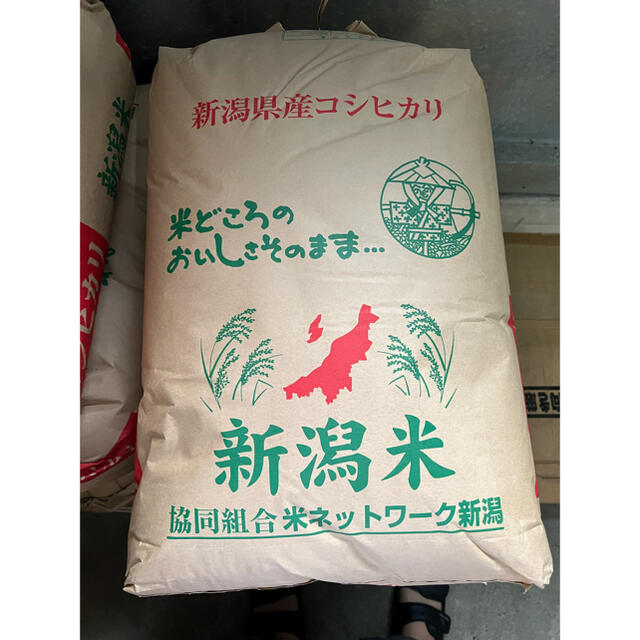 令和2年度　米/穀物　新潟県産コシヒカリ玄米30kg　又は10kgに変更可能