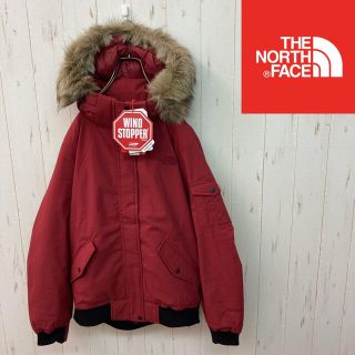 ザノースフェイス(THE NORTH FACE)の新品　ダウンジャケット  レッド　WIND STOPPER レディース(ダウンジャケット)