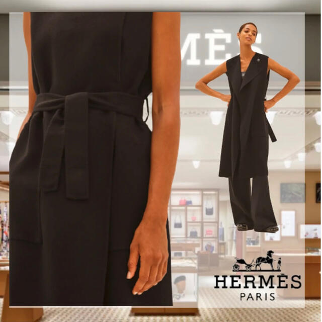 Hermes(エルメス)のHERMES 人気完売　カシミヤジレ　新品 レディースのトップス(ベスト/ジレ)の商品写真
