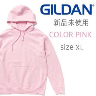 ギルタン(GILDAN)の新品未使用 ギルダン 無地 プルオーバー パーカー ライトピンク XL(パーカー)