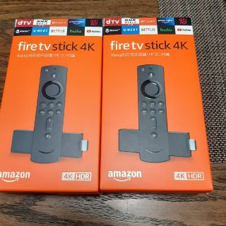 新品未開封Amazon fire tv stick 4k　2台セット(映像用ケーブル)