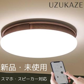 UZUKAZE LED 羽がないシーリングファン 木目 FCE-505BR(天井照明)