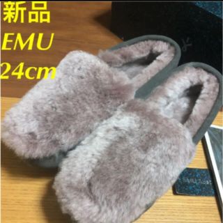 エミュー(EMU)の限定値下げ★新品★EMU エミュー ケアンズリバースファー モカシン ムートン(スリッポン/モカシン)