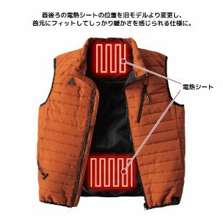 Wind Core(ウィンドコア) ヒーターベスト ワークマン Sサイズ 黒の通販