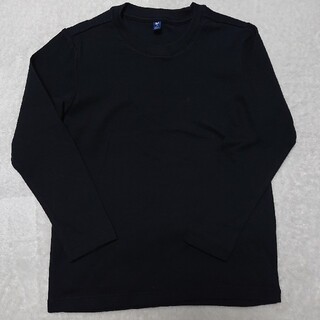 ユニクロ(UNIQLO)の新品 UNIQLO ユニクロ 長袖Tシャツ 黒 ブラック 120(Tシャツ/カットソー)