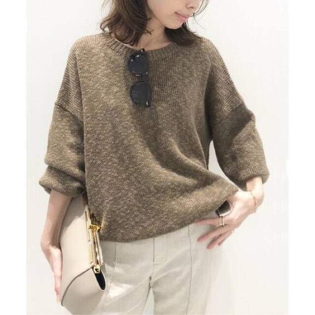 L'Appartement Volume Sleeve Knit カーキ
