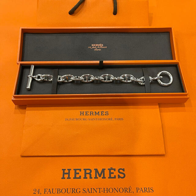 新品 レア HERMES エルメス シェーヌダンクル TGM 12 付属品完備