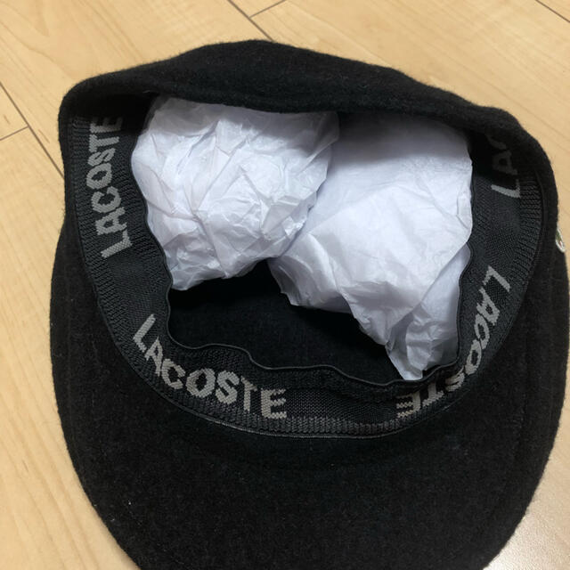 LACOSTE(ラコステ)のLACOSTE ハンチング帽　黒 レディースの帽子(ハンチング/ベレー帽)の商品写真