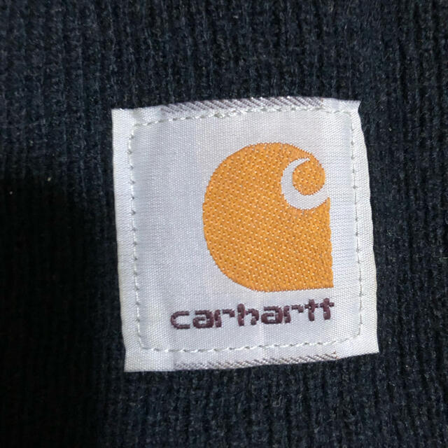 carhartt(カーハート)のcarhartt カーハート ニット帽 ブラック 黒 メンズの帽子(ニット帽/ビーニー)の商品写真