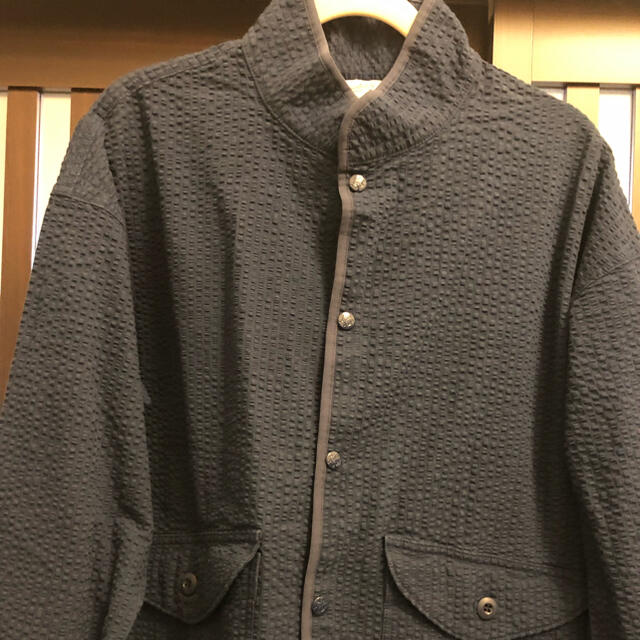 SEERSUCKER STAND COLLAR JKT  tenderloin