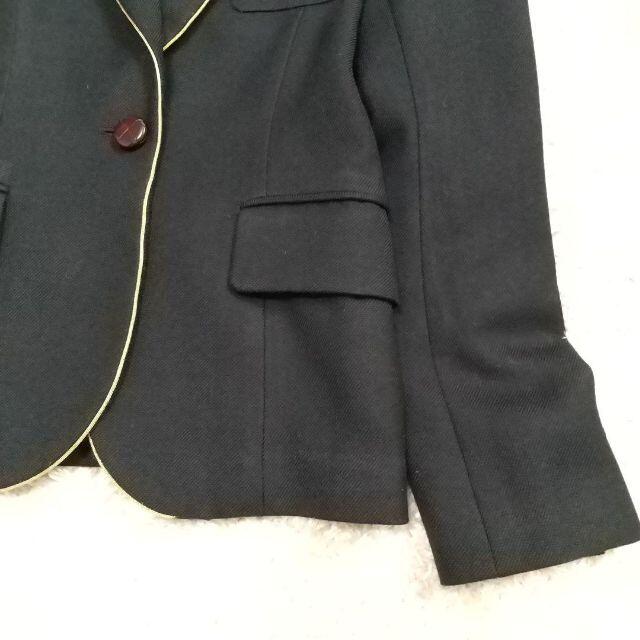 【未使用タグ付き 59850円】 イネスティマーブル テーラードジャケット 黒色 レディースのジャケット/アウター(テーラードジャケット)の商品写真