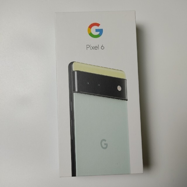 Google Pixel(グーグルピクセル)のGoogle Pixel 6 新品　8GB/256GB  Sorta Seafo スマホ/家電/カメラのスマートフォン/携帯電話(スマートフォン本体)の商品写真