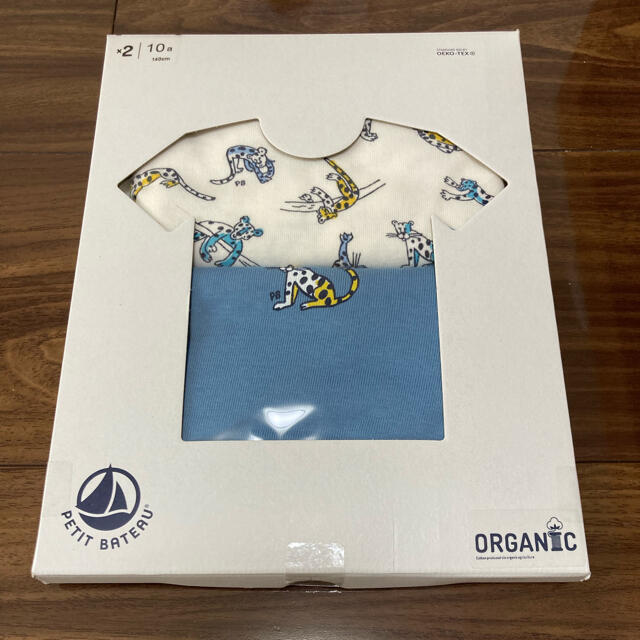 PETIT BATEAU(プチバトー)のプチバトー　新品　半袖　Tシャツ　肌着　2枚組　12ans/152cm キッズ/ベビー/マタニティのキッズ服男の子用(90cm~)(Tシャツ/カットソー)の商品写真