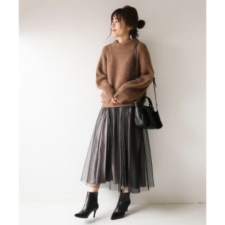 スピックアンドスパン(Spick & Span)のSpick & Span 4WAYサテンプリーツスカート(ロングスカート)