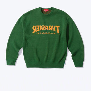 シュプリーム(Supreme)の新品 L  Green Supreme Thrasher Sweater(ニット/セーター)