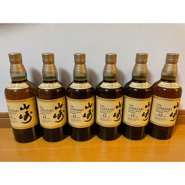 サントリー(サントリー)の山崎12年　6本セット　700ml 新品未使用 食品/飲料/酒の酒(ウイスキー)の商品写真