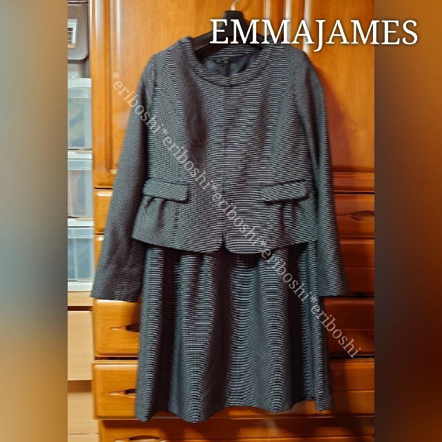 EMMAJAMES(エマジェイム)のEMMAJAMESエマジェイムス◆15AR◆ジャケット＋ワンピーススーツ レディースのフォーマル/ドレス(スーツ)の商品写真