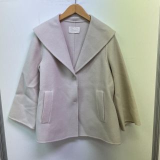 レディース Aveniretoile ウールリバーショールカラーロングコート(34