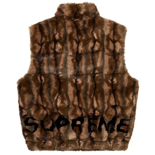 Supreme Faux Fur Hooded Vest