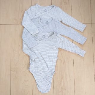 エイチアンドエム(H&M)の★★専用です★★【H&M】ボディースーツ 肌着 長袖 3枚セット  74(肌着/下着)