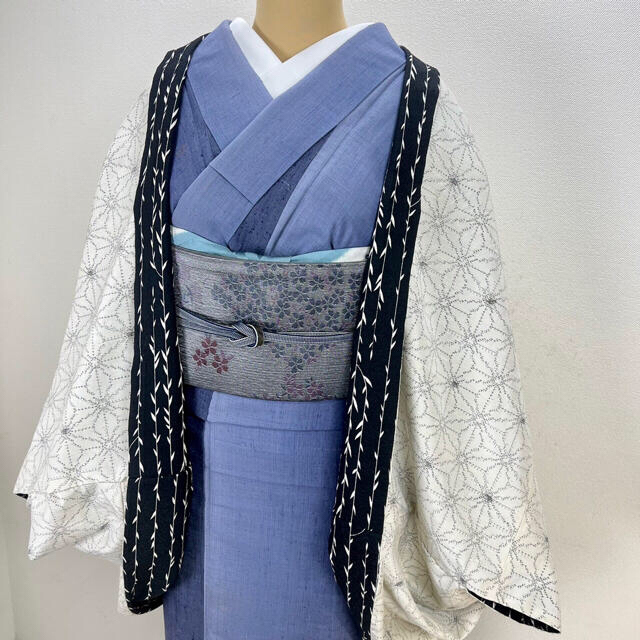 山茶花 【モモンガコート】着物 マーガレット k36