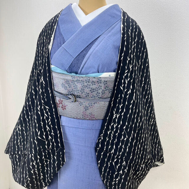 山茶花 【モモンガコート】着物 マーガレット k36