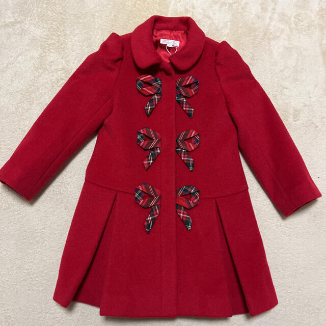 familiar(ファミリア)のニコラスアンドベアーズ　ウール　コート　赤　100 キッズ/ベビー/マタニティのキッズ服女の子用(90cm~)(コート)の商品写真