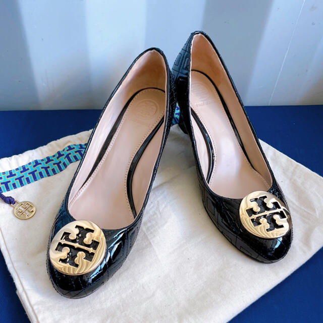 極美品！TORY BURCH パンプス ブラック 5.5 22.5cm相当