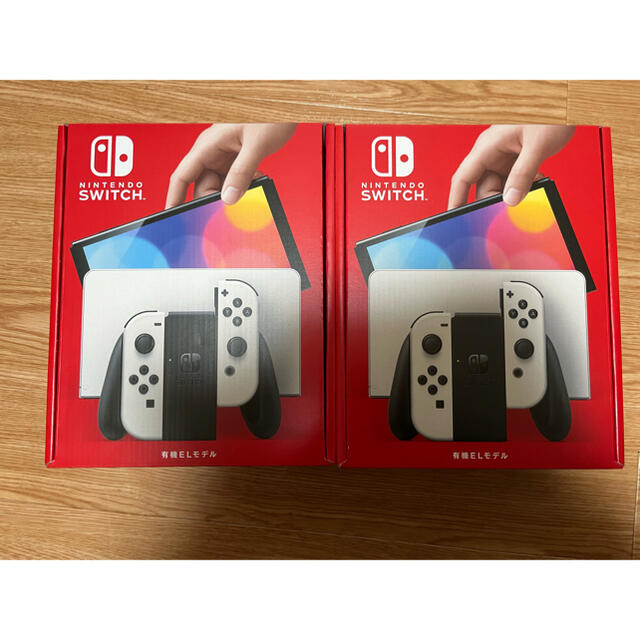 Nintendo Switch(ニンテンドースイッチ)の新型 任天堂 switch 本体 有機EL モデル ホワイト 2台 エンタメ/ホビーのゲームソフト/ゲーム機本体(家庭用ゲーム機本体)の商品写真