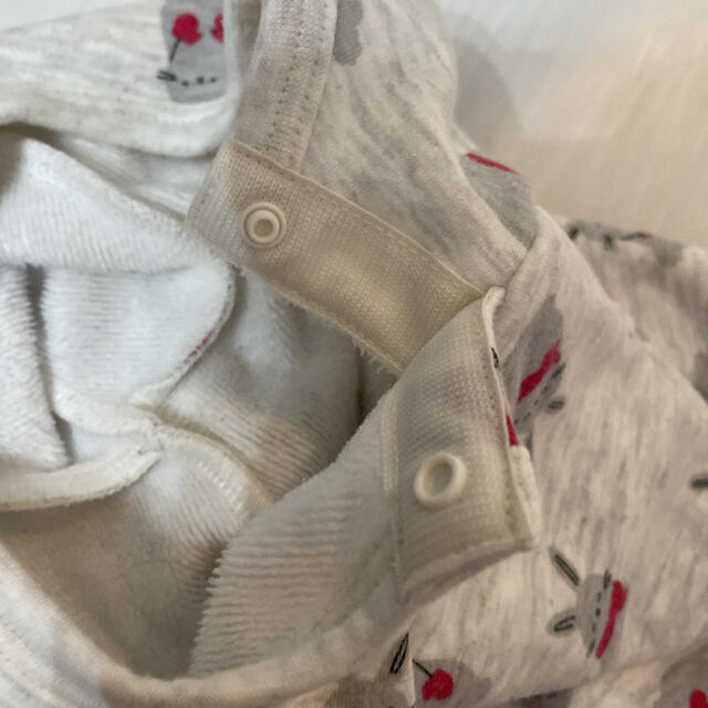 アカチャンホンポ(アカチャンホンポ)のアカチャンホンポ　ベビー　80 パジャマ　裏起毛　ウサギ キッズ/ベビー/マタニティのベビー服(~85cm)(パジャマ)の商品写真