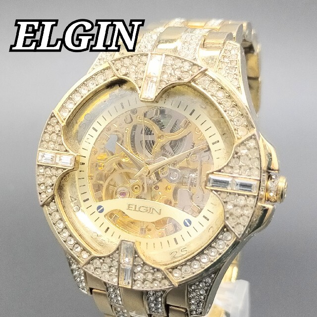 ELGIN(エルジン)の美品★ELGINエルジン★アンティーク ビンテージ メンズ腕時計 自動巻き メンズの時計(腕時計(アナログ))の商品写真