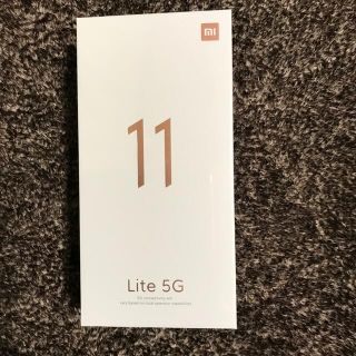 SIMフリー　Xiaomi Mi 11 Lite 5G ブラック　未開封　新品(スマートフォン本体)