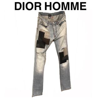 ディオールオム(DIOR HOMME)のジャンク　ディオールオム　DIOR HOMME ニークラッシュ　スキニーデニム(デニム/ジーンズ)