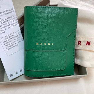 マルニ(Marni)のせいママさま専用　　　MARNI  マルニ　二つ折り財布　グリーン(財布)