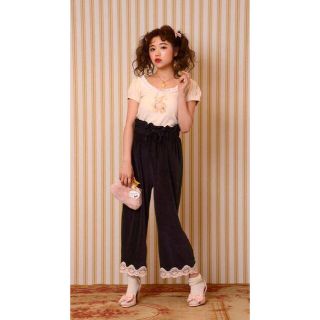 ケイティー(Katie)のKatie SWEET ROMANCE pants BLACK ブラック 黒(カジュアルパンツ)