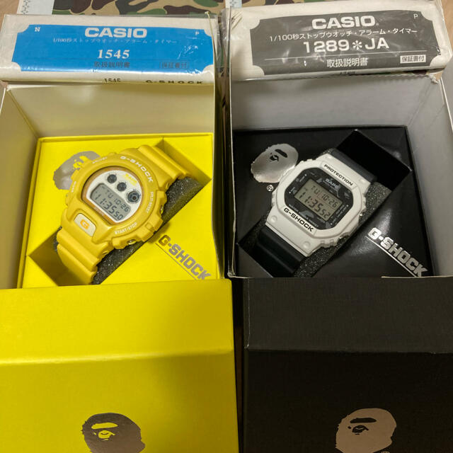 A BATHING APE G–SHOCK ２個セット 時計CASIO