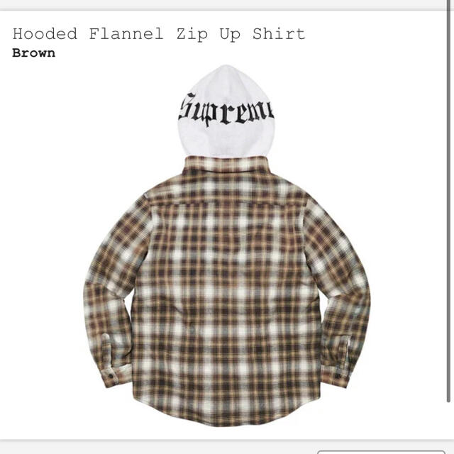 Supreme Hooded Flannel Zip Up Shirt L 2