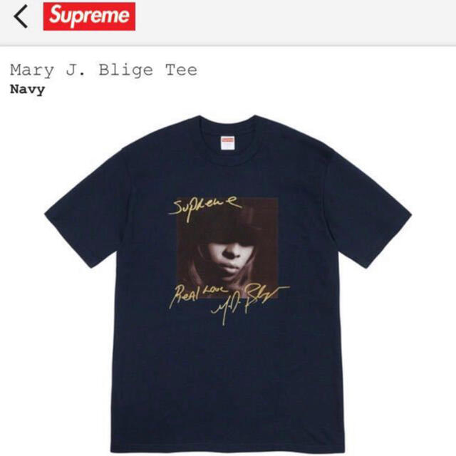 L 19aw 黒 Supreme Mary J. Blige Tee メアリー