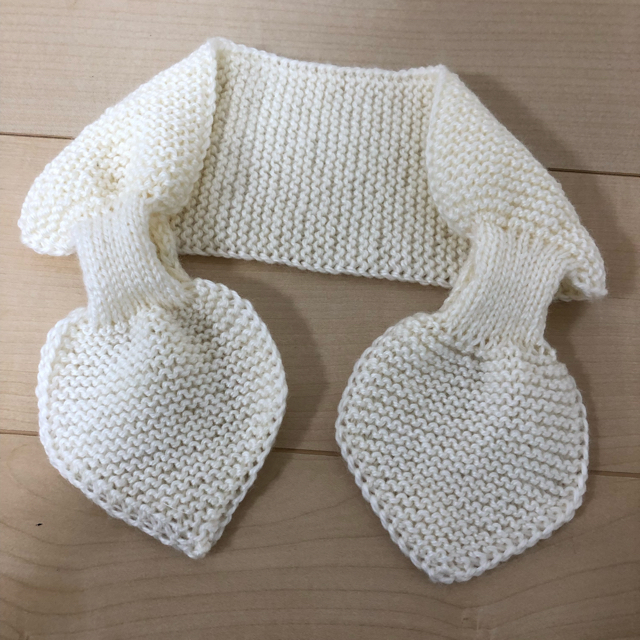 ハンドメイド》 Misha And Puff風 ベビーマフラー グレーベージュ