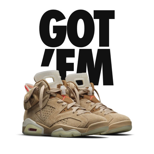 NIKE AIR JORDAN6 travis scott