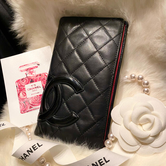 CHANEL シャネル　カンボン　長財布♡美品