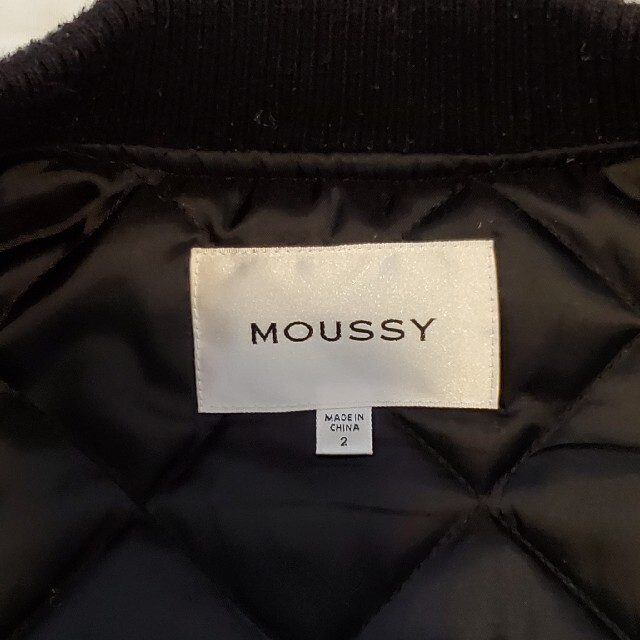 moussy(マウジー)の古着 美品 moussy マウジー MA_1 ブルゾン ブラック 2 M レディースのジャケット/アウター(ブルゾン)の商品写真