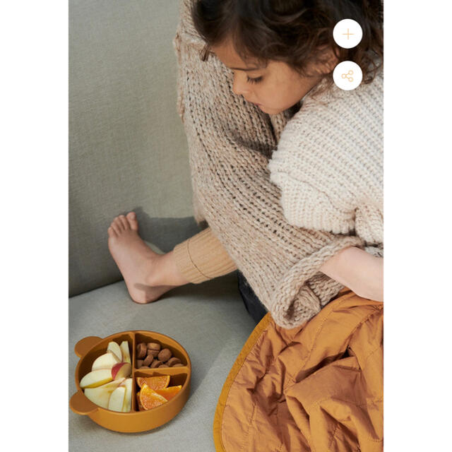 ZARA HOME(ザラホーム)の日本未入荷　ラスト1セット ❣️LIEWOOD シリコン食器　シリコンボウル キッズ/ベビー/マタニティの授乳/お食事用品(プレート/茶碗)の商品写真