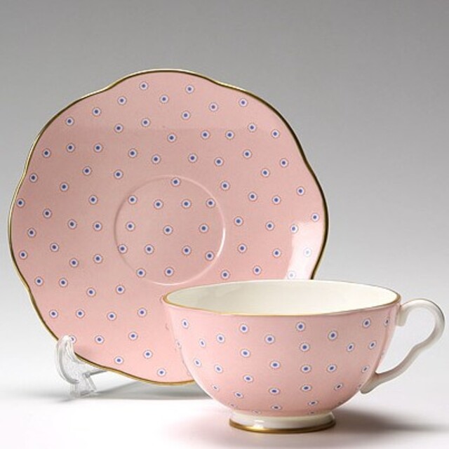 WEDGWOOD(ウェッジウッド)の大人気ブランド食器(ウェッジウッド POLKA DOT)2客セット新品未使用格安 インテリア/住まい/日用品のキッチン/食器(グラス/カップ)の商品写真