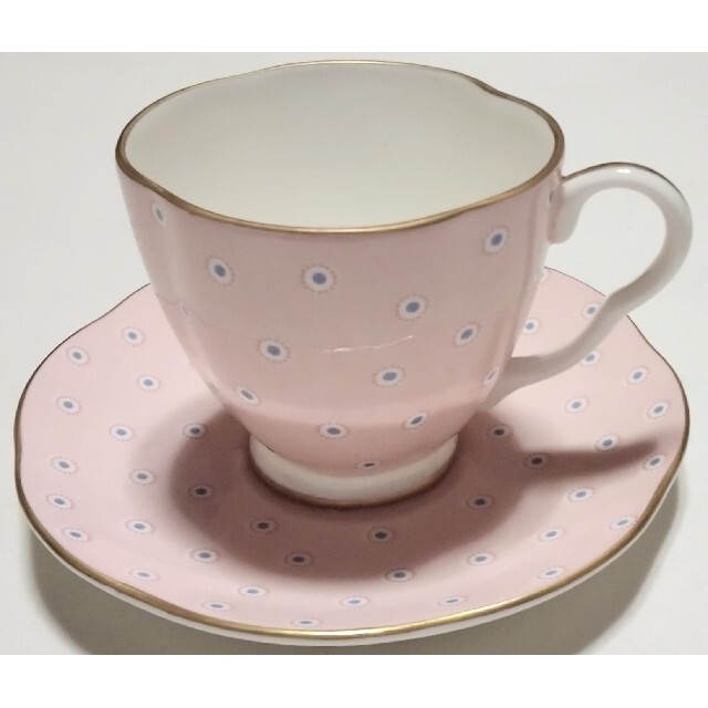 WEDGWOOD(ウェッジウッド)の大人気ブランド食器(ウェッジウッド POLKA DOT)2客セット新品未使用格安 インテリア/住まい/日用品のキッチン/食器(グラス/カップ)の商品写真