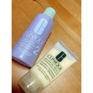 クリニーク(CLINIQUE)のCLINIQUE【新品未使用】拭き取り化粧水＆乳液セット(サンプル/トライアルキット)