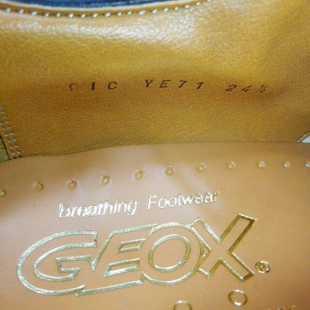 ■定番◎GEOX★ストレートチップ★24.5cmEEEE★黒★ジェオックス