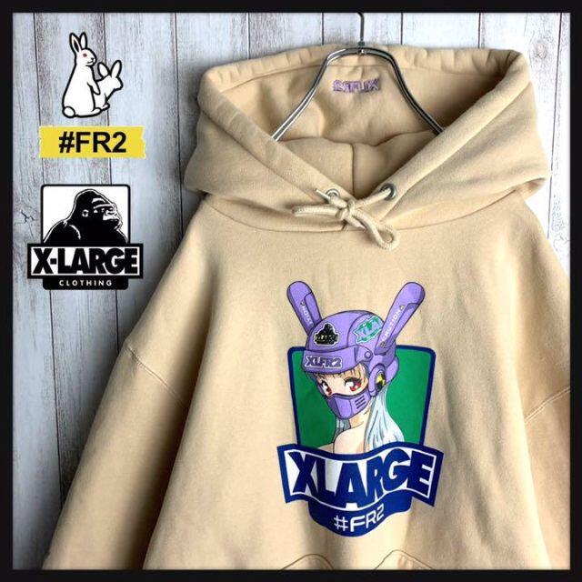 限定コラボ】XLARGE × FR2 パーカー 即完売モデル 入手困難 大人気 www