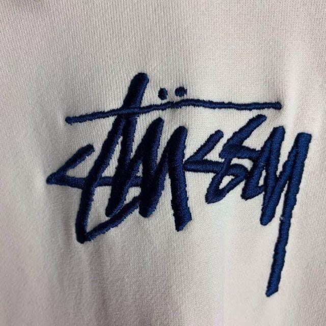 STUSSY   超希少カラーステューシーセンター刺繍 肉厚パーカー